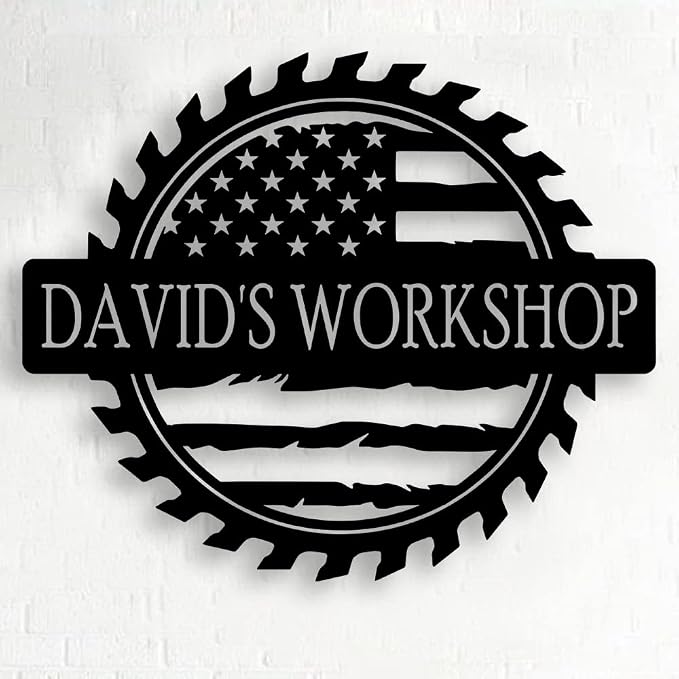 Personalized Papa's Workshop Metal Sign - Image 4