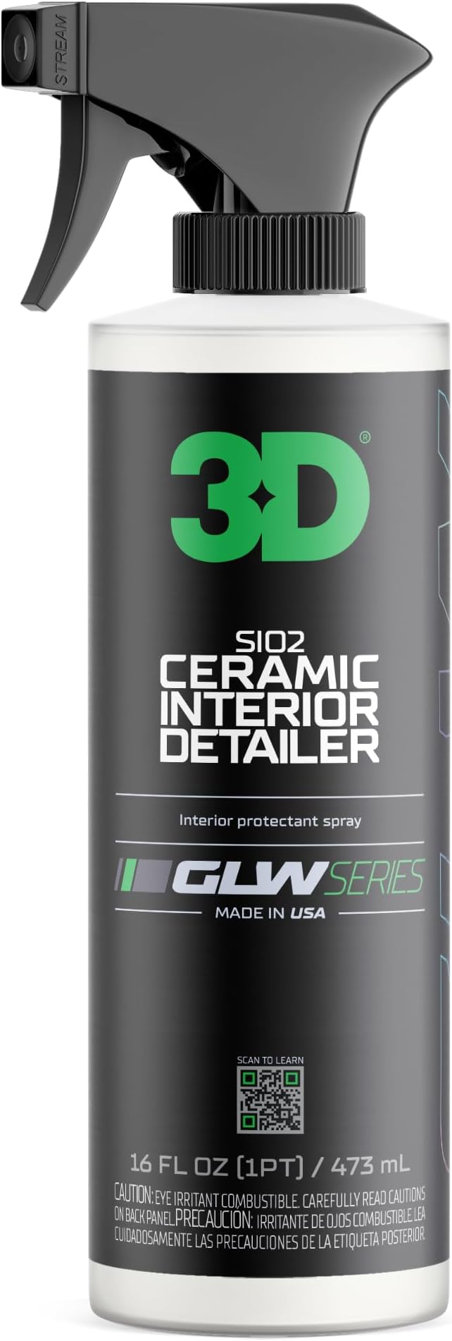 3D SiO2 Interior Detailer, GLW Series | Ultimate Deep Cleaning | Ultra Ceramic by 3DCarCare