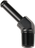 1/8 NPT Male to 1/4" Hose Barb Fitting Adapter 45 Degree Elbow Aluminum Black by Podavelle