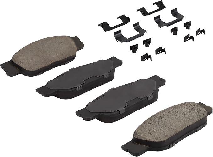 Premium Semi-Metallic Front Brake Pads Compatible - Image 2
