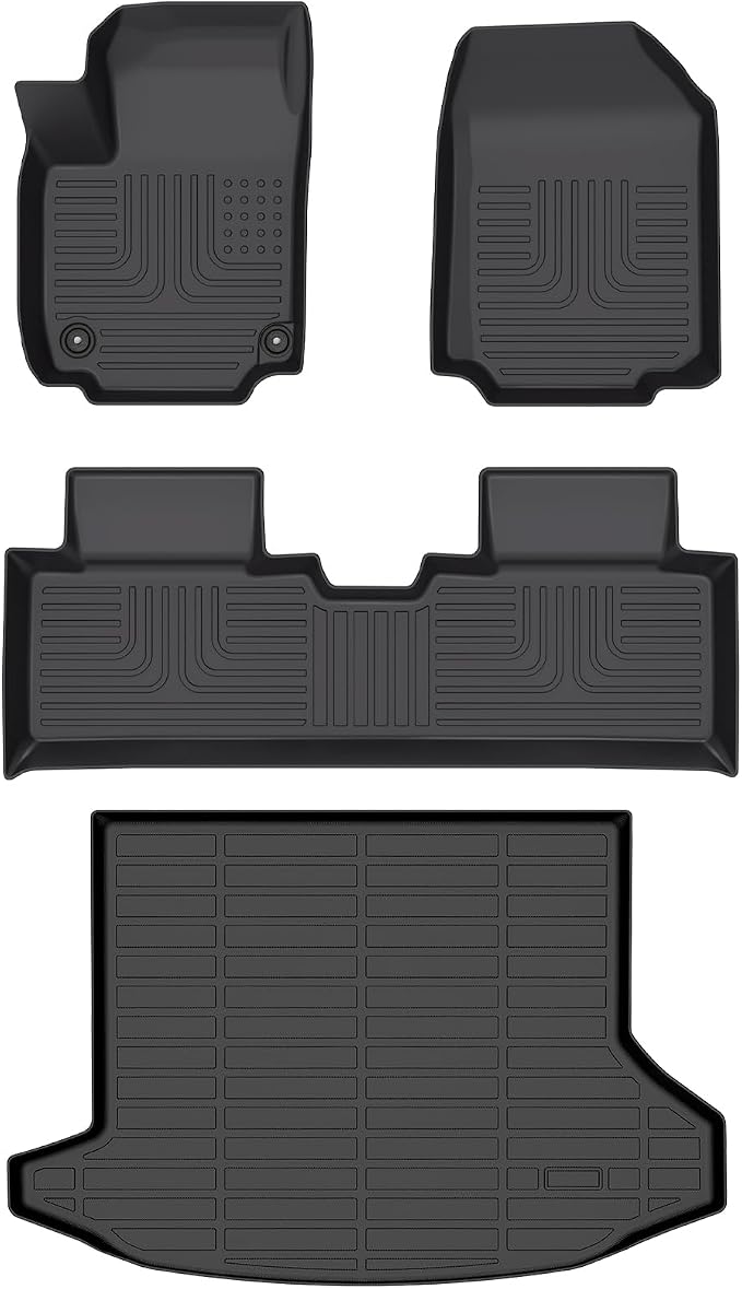 Wayhigh-All Weather Floor Mats & Cargo Liner Set by Wayhigh
