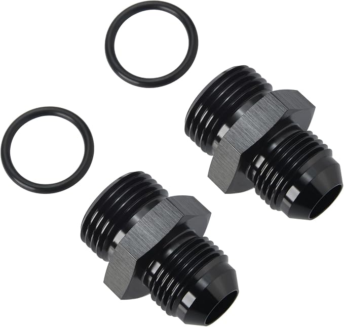 8AN Male Flare to 10AN ORB O-ring Boss Fuel Pump Rail Adapter Fitting Aluminum - Image 3