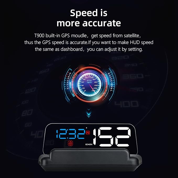 Universal Car HUD Head Up Display T900, - Image 5