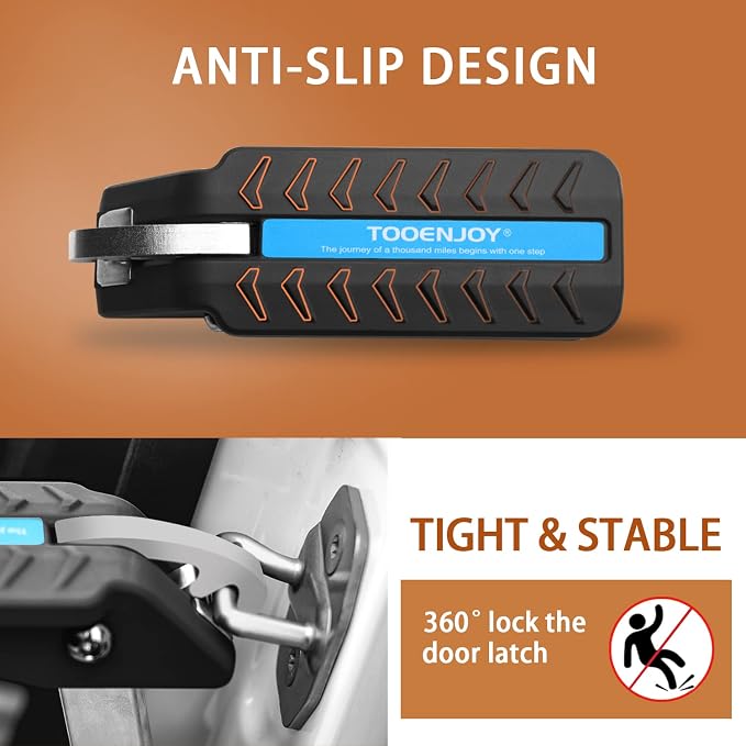 TOOENJOY Adjustable 5 Gear Extra Protection Car Door Latch Step No Assemble - Image 3