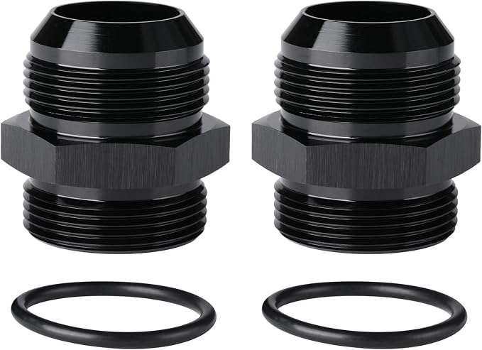 20AN Male Flare to 20AN ORB O-ring Boss Fuel Pump Rail Adapter Fitting Aluminum by Podavelle