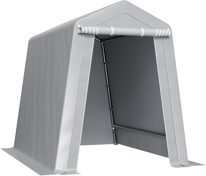 VEVOR 6x8x7 FT Portable Outdoor Storage Shed, Heavy-Duty Waterproof Shelter - Image 9
