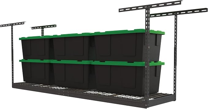MonsterRax Overhead Garage Storage Rack 2x8, Ceiling Mounted Shelving, - Image 2