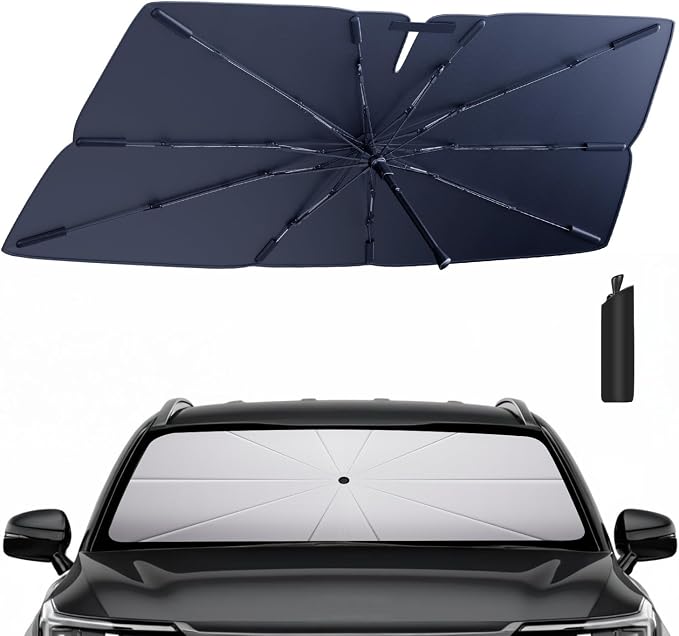 Windshield Sun Shade Umbrella for 2021-2025 Kia Sorento Accessories: Custom Fit by HIMUMOY