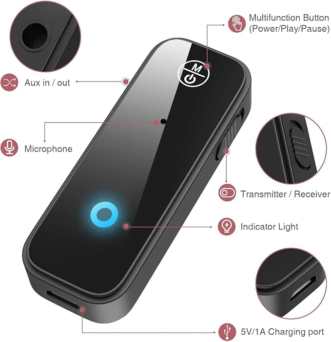 LOFICOPER Bluetooth Aux Adapter - Image 5