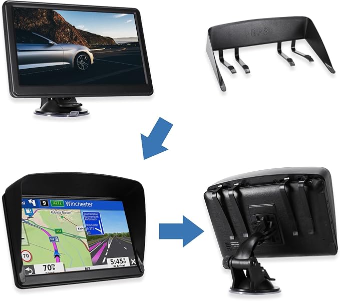 GPS Navigator for Car, Latest 2025 Map 7 inch Touch Screen Car GPS 256-16GB - Image 5