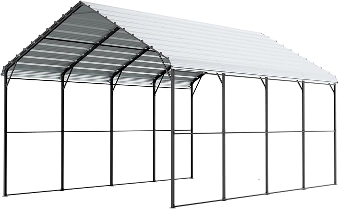 VEVOR Heavy Duty Metal Carport, Car Tent Garage Shade - Image 9
