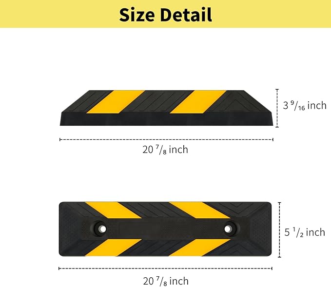 Heavy-Duty Parking Curb Wheel Stop - Image 2