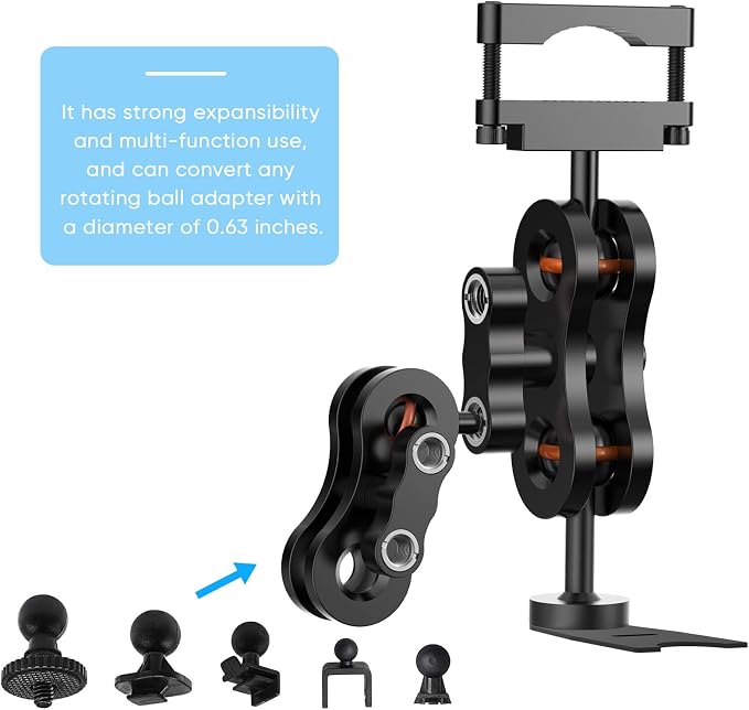 Radar Detector Mount, Aluminum Rearview Mirror Rod Radar Bracket, - Image 6