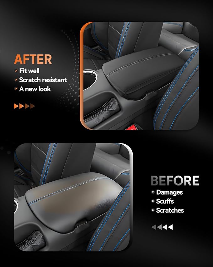 CDEFG for Ford Mustang 2024-2025 Center Console Cover Armrest Box Cover for - Image 3