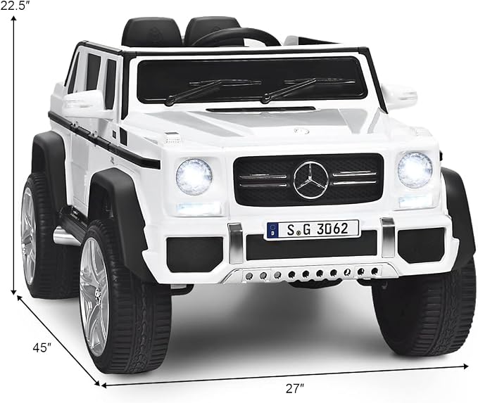 Costzon Ride on Car, Licensed Mercedes-Benz Maybach, 12V Battery Powered - Image 7