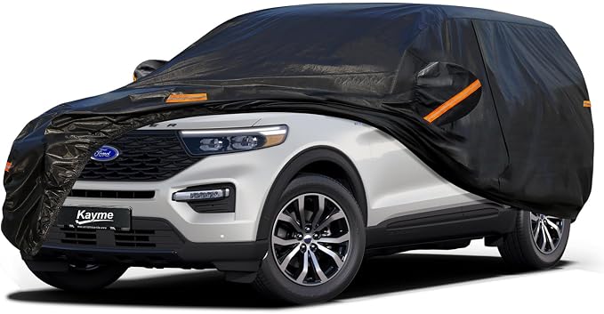 kayme 7 Layers Heavy Duty SUV Car Cover Waterproof All Weather, Full Exterior by kayme