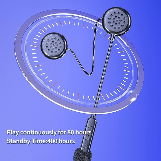 Motorcycle Helmet Bluetooth Headset, Helmet Headphones High Sound Quality - Image 3