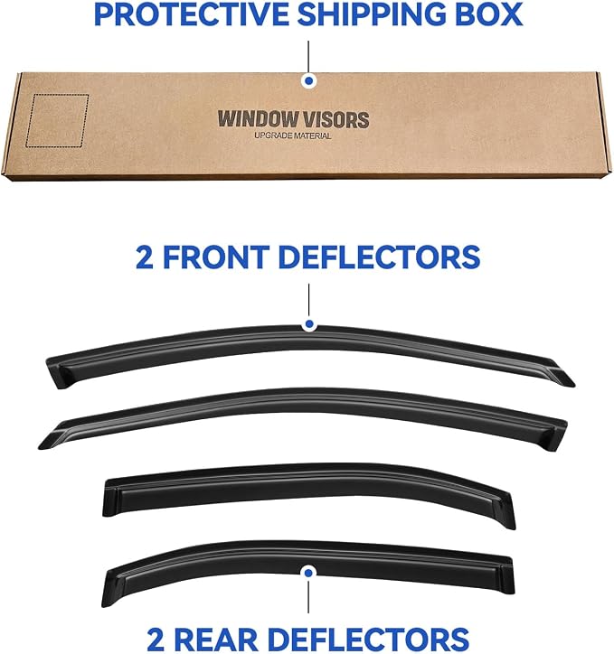 Window Visors Rain Guards Shield - Image 5