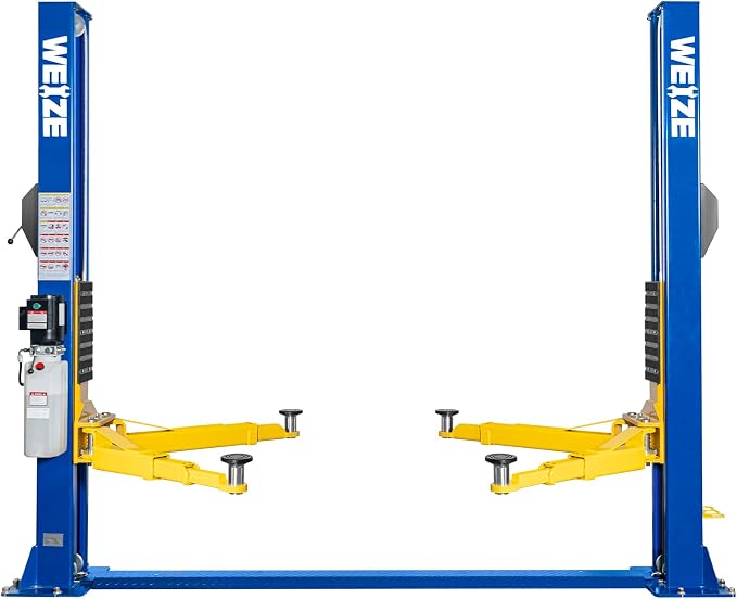 WEIZE 2 Post Automotive Car Lift, 000 lbs Capacity, 220V 4HP Powerful Motor by WEIZE