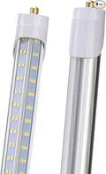 4 Pack, 120W 8ft Led Bulbs, 19500lm 6000k 8' Led Bulb, V Shaped Clear Cover T8 by DOUYIDOUBEST-LEDLIGHTING
