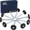 XiKe 10 Pack Black 2" Nylon Garage Door Roller 4" Stem, Quiet/Durable and High by XIKE+BEARINGS