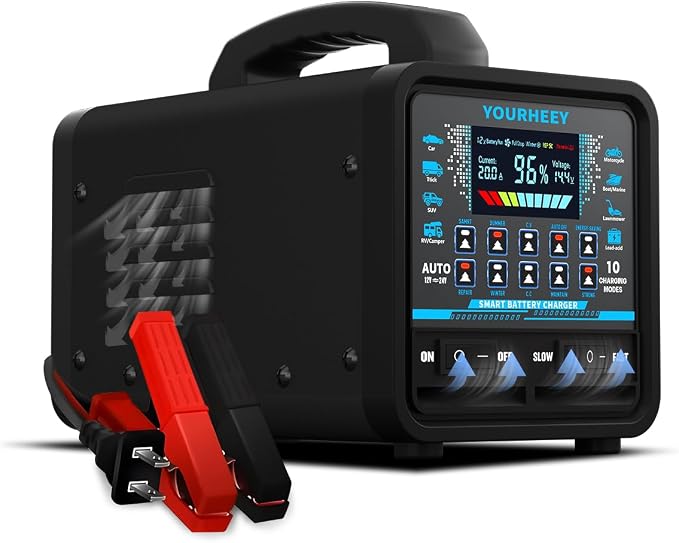 12V/24V 0-20A Heavy Duty Battery Charger/Maintainer by yourheey