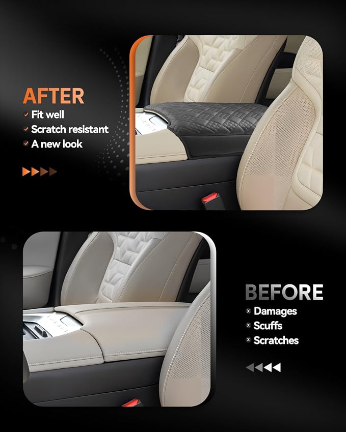 CDEFG for 2025 Nissan Armada Center Console Cover Armrest Box Cover for Armada - Image 3