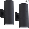 Ken & Ricky 14Inch Exterior Lighting Fixtures, Outdoor Cylinder Wall Lights by KenRicky