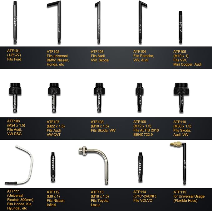 Transmission Fluid Transfer Pump Kit, 10L Pneumatic Fluid Extractor and - Image 5