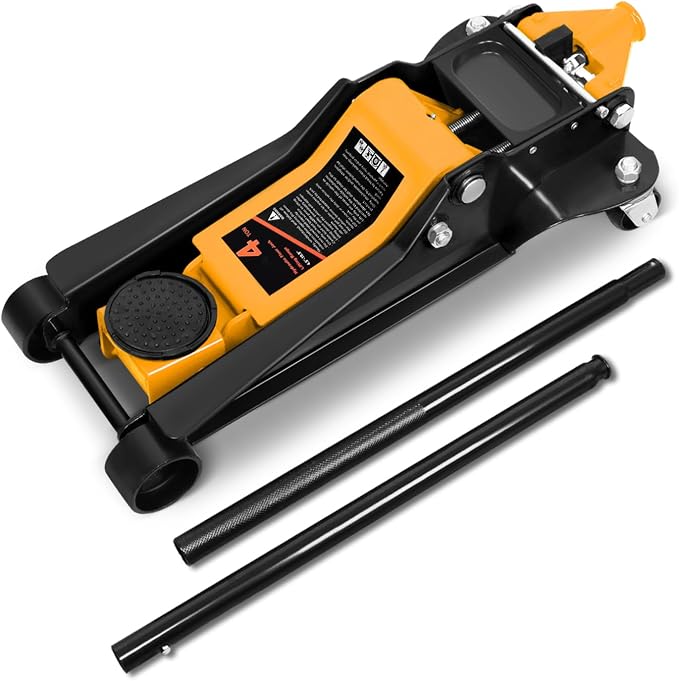 DNA MOTORING Low Profile Hydraulic Trolley Service/Floor Jack, 4 Ton Capacity by DNAMOTORING-Tools