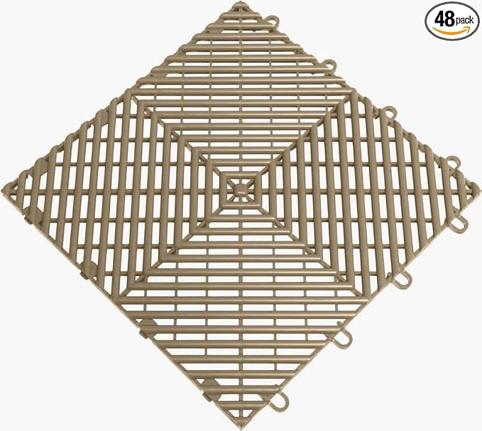 Big Floors RaceDeck Free-Flow Open Rib Self-Draining Design, Durable Copolymer by BigFloors