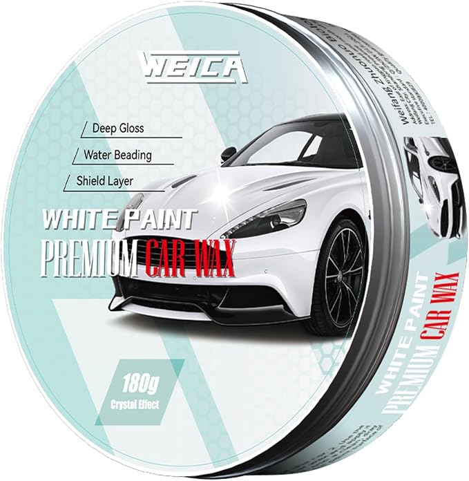 Car Wax for Light & Metallic Cars | White, Pearl | Anti-Yellowing Carnauba | - Image 8