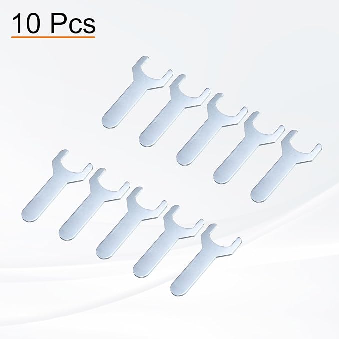 HARFINGTON 10pcs Small Wrench 22x70x2mm Metric U-Shaped Single Open Ended - Image 3