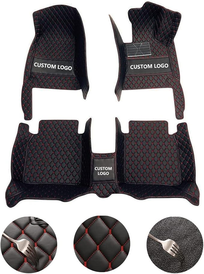 Custom All-Weather Protection Leather Car Floor Mats - Image 2