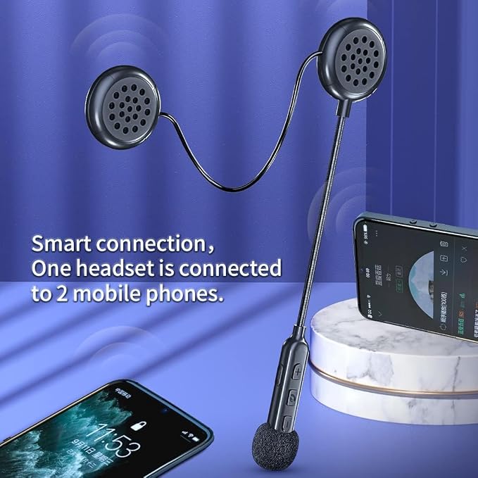 Motorcycle Helmet Bluetooth Headset, Helmet Headphones High Sound Quality - Image 8