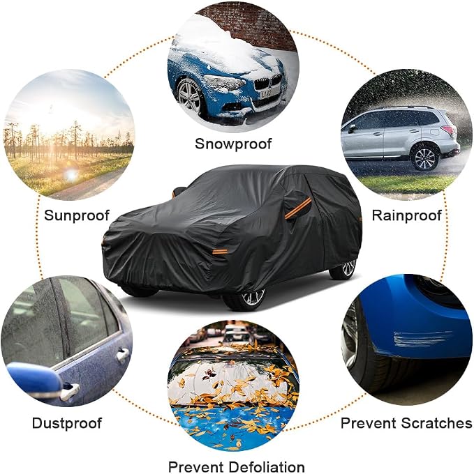 Kayme 7 Layers SUV Car Cover Custom Fit - Image 5