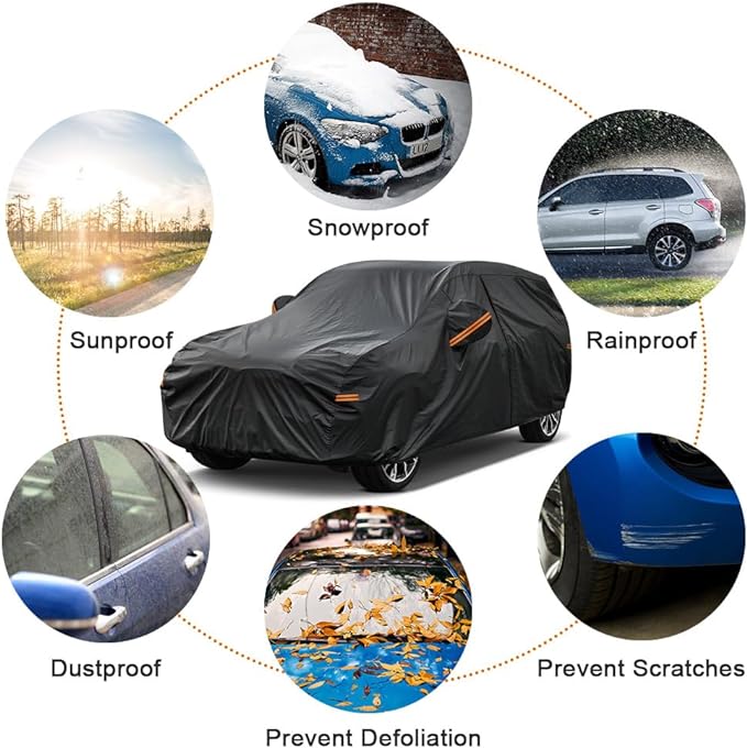 Kayme 7 Layers SUV Car Cover Custom Fit - Image 6