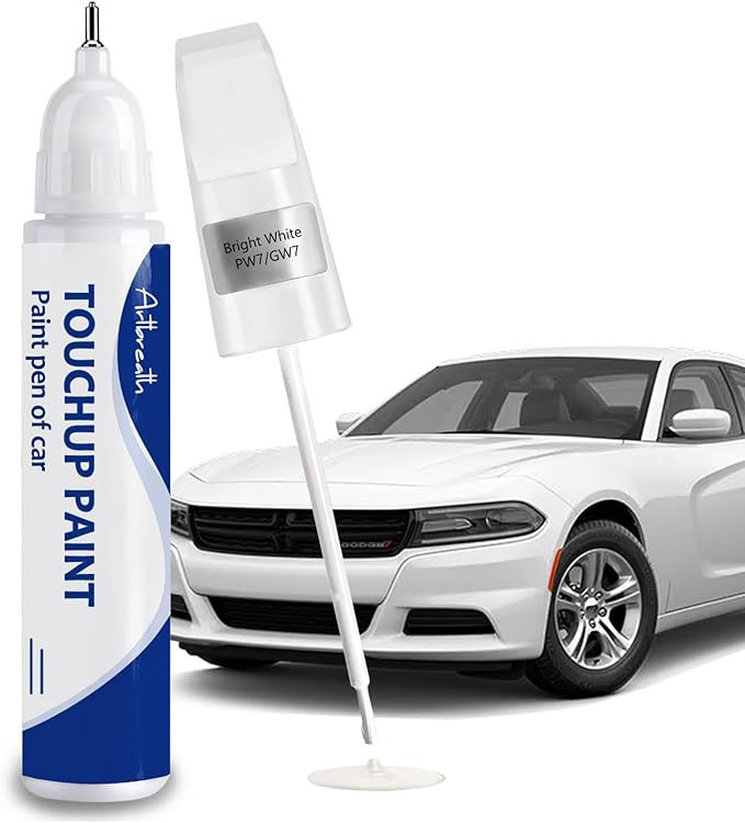 Bright White Touch Up Paint for Dodge-Exact Match–Chips and Nicks Car Paint by Artbreath