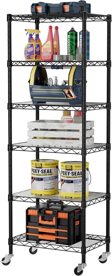 SINGAYE 6 Small Wire Shelves Kitchen Pantry Close Home Organizers and Storage by SINGAYE