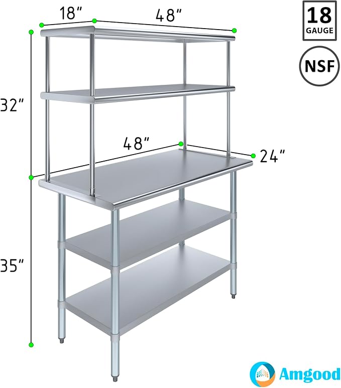 Amgood Stainless Steel Work Table - Image 3