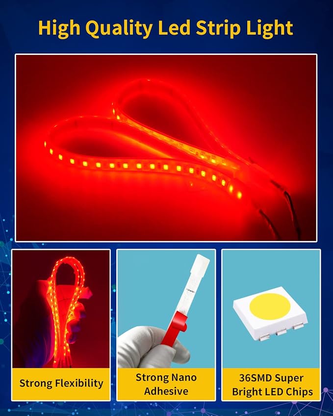 Car Led Strip Lights, Golf Cart Lights, 12V LED Strip Light - Image 4