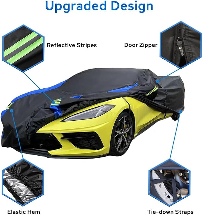 Avecrew for Chevrolet Corvette C8 Car Cover Waterproof All Weather for - Image 4
