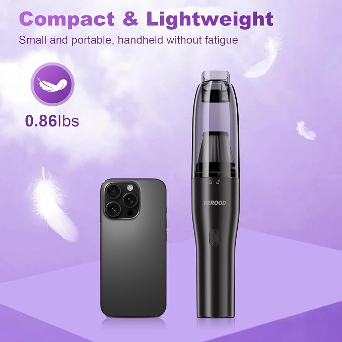 Handheld Vacuum Cordless Cleaner, 0.86 Lb Ultra-Lightweight Car Vacuum Portable - Image 4
