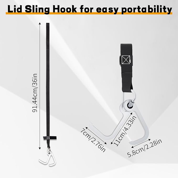 Manhole Hook Tool, Portable Versatile Hook - Image 2