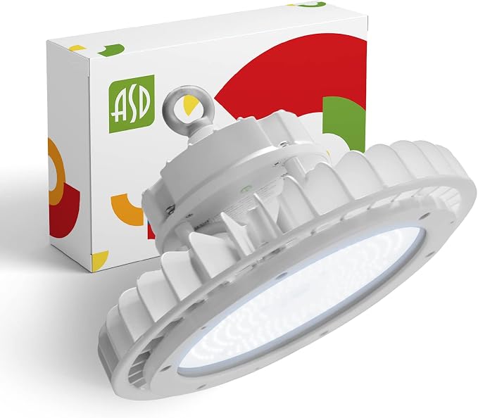 ASD LED High Bay UFO Light Fixture, Commercial Shop Lighting | Dimmable by ASDLightingCorporation