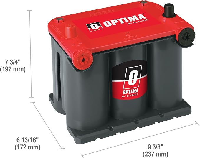 OPTIMA Batteries High Performance 75/25 RedTop Sealed AGM Car, and SUV Starting - Image 2