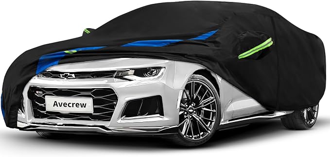 Avecrew Car Cover Custom Fit for Camaro, Waterproof All Weather Full Exterior by Avecrew