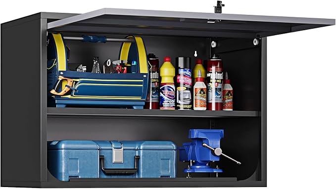 Metal Wall Cabinet for Garage Floating Garage Storage Wall Mount Shop Cabinet by STANI