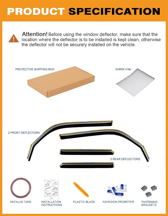 in-Channel Window Rain Guards Fit - Image 9