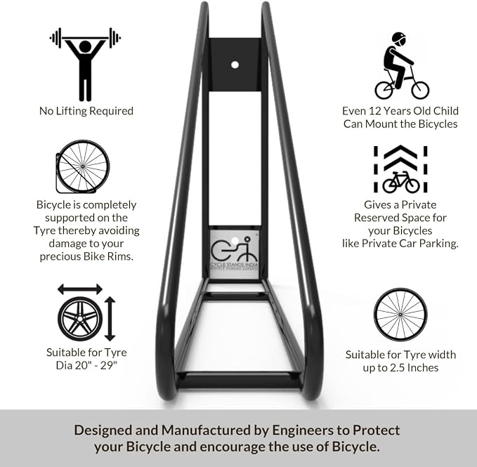Bike Wall Mount Vertical Hanger - Image 7